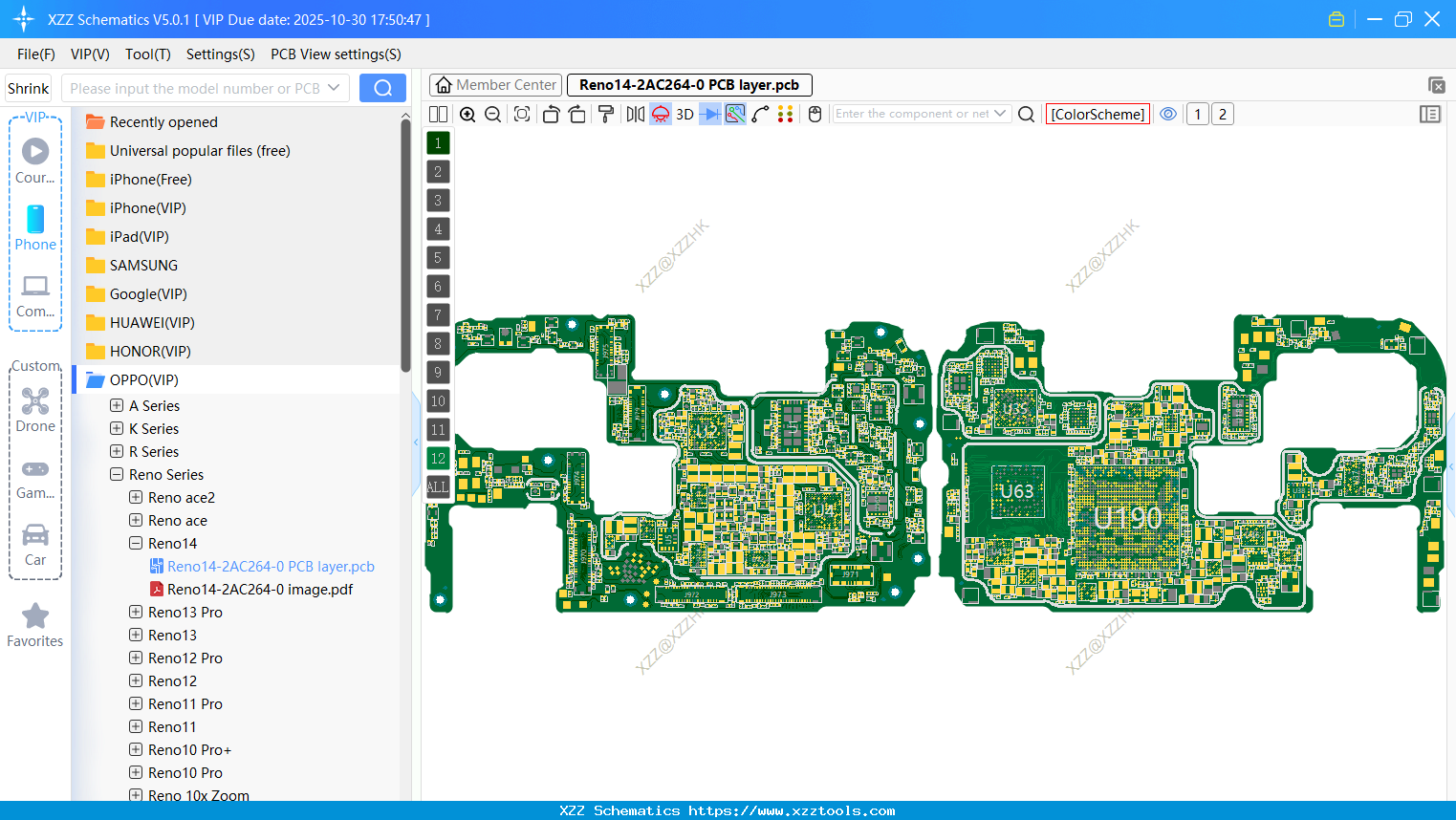Reno14-2AC264-0 PCB Layer